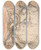 Triptych art skateboard deck of Pieter Verbruggen The Younger Design For A Sepulchral Monument With An Allegory Of Time_4 by Pieter Verbruggen The Younger (1648-1691)