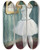 Triptych art skateboard deck of Paul Fischer Preparing For Theballet by Paul Fischer (1860-1934)