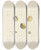 Triptych art skateboard deck of James Sowerby The Mineral Conchology Of Great Britain Pl433 by James Sowerby (1757-1822)