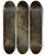 Triptych art skateboard deck of Witold Pruszkowski All Souls Day by Witold Pruszkowski (1846-1896)