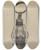 Triptych art skateboard deck of Florence Strom Hand Lantern_2 by Florence Strom