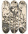 Triptych art skateboard deck of Johannes Frederik Engelbert Ten Klooster Helling Merapi_2 by Johannes Frederik Engelbert Ten Klooster (1873-1940)