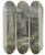 Triptych art skateboard deck of Paul Steck Les Anciennes Carrires De Bagneux by Paul Steck (1866-1924)