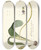 Triptych art skateboard deck of Nikolaus Joseph Freiherr Von Jacquin Lachenalia Violacea by Nikolaus Joseph Freiherr Von Jacquin (1727-1817)