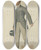 Triptych art skateboard deck of Thobald Chartran Vanity Fair Military And Navy A Jingo Vice Admiral Sir John Commerell December 24 1881 by Theobald Chartran (1849-1907)