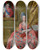 Triptych art skateboard deck of Johan Joseph Zoffany Portrait Of The Archduchess Maria Amalia Of Austria Duchess Of Parma by Johan Joseph Zoffany (1733-1810)