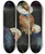Triptych art skateboard deck of Kazimierz Stabrowski Portrait Of Bronisaw Brykner In Fanciful Costume by Kazimierz Stabrowski (1869-1929)