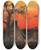 Triptych art skateboard deck of Thomas Moran On The Lookout A Ute Camp Utah 1881 by Thomas Moran (1837-1926)