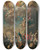 Triptych art skateboard deck of Martino Altomonte Die Apostel Petrus Und Johannes Heilen Einen by Martino Altomonte (1657-1745)