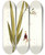 Triptych art skateboard deck of Nikolaus Joseph Freiherr Von Jacquin Moraea Palmifolia by Nikolaus Joseph Freiherr Von Jacquin (1727-1817)