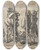 Triptych art skateboard deck of Daniel Nikolaus Chodowiecki Henry Iv Part I Act V Scene Iv by Daniel Nikolaus Chodowiecki (1726-1801)