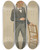 Triptych art skateboard deck of Leslie Matthew Ward Doctors And Scientists Chemistry And Optics John Hall Gladstone 14 November 1891 by Leslie Matthew Ward (1851-1922)