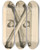 Triptych art skateboard deck of Gerard De Lairesse Anatomia Humani Corporis Pl104 by Gerard de Lairesse (1641-1711)