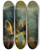 Triptych art skateboard deck of Franz Anton Maulbertsch Die Steinigung Des Heiligen Stephanus by Franz Anton Maulbertsch (1724-1796)