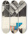 Triptych art skateboard deck of American 20Th Century Textile Technique Demonstration_2 by American 20Th Century