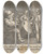 Triptych art skateboard deck of Daniel Nikolaus Chodowiecki Henry Iv Part I Act Ii Scene Iv_1 by Daniel Nikolaus Chodowiecki (1726-1801)
