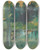 Triptych art skateboard deck of Henri De Toulouselautrec Malrom Sousbois by Henri de Toulouse-Lautrec (1864-1901)