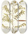 Triptych art skateboard deck of Nikolaus Joseph Freiherr Von Jacquin Cassia Ruscifolia by Nikolaus Joseph Freiherr Von Jacquin (1727-1817)