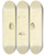 Triptych art skateboard deck of James Sowerby The Mineral Conchology Of Great Britain Pl321 by James Sowerby (1757-1822)