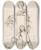 Triptych art skateboard deck of Jacob De Wit Three Putti Adorning A Herm Of Flora by Jacob de Wit (1695-1754)