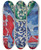Triptych art skateboard deck of Vclav Pla Lily Of The Valley In The Strake Jug by Vclav pla (1885-1946)