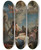 Triptych art skateboard deck of Agostino Ugolini Decapitation Of Ss Fermo And Rustico by Agostino Ugolini (1758-1824)