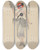 Triptych art skateboard deck of Will R Barnes Ladyinwaiting_5 by Will R Barnes (1939)