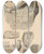 Triptych art skateboard deck of Gerard De Lairesse Anatomia Humani Corporis Pl036 by Gerard de Lairesse (1641-1711)