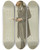Triptych art skateboard deck of Leslie Matthew Ward Politicians A Lancaster Lad Sir Henry Howorth 11 July 1895 by Leslie Matthew Ward (1851-1922)