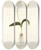 Triptych art skateboard deck of Nikolaus Joseph Freiherr Von Jacquin Lachenalia Liliflora by Nikolaus Joseph Freiherr Von Jacquin (1727-1817)
