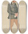 Triptych art skateboard deck of Leslie Matthew Ward Theatre Spencer The Hon Spencer Cecil Brabazon Ponsonbyfane January 26 1878 by Leslie Matthew Ward (1851-1922)