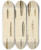 Triptych art skateboard deck of James Sowerby The Mineral Conchology Of Great Britain Pl377 by James Sowerby (1757-1822)