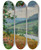 Triptych art skateboard deck of Ambroy Sabatowski Viburnum by Ambrozy Sabatowski (1871-1920)