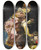 Triptych art skateboard deck of Adolphe Monticelli Jeune Femme Arrangeant Des Fleurs by Adolphe Monticelli (1824-1886)