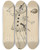 Triptych art skateboard deck of Will R Barnes Pierrot by Will R Barnes (1939)