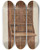 Triptych art skateboard deck of John Hall Blockfront Secretary Walnut by John Hall