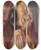Triptych art skateboard deck of Milan Thomka Mitrovsk Carnival Stil Life by Milan Thomka Mitrovsky (1875-1943)