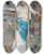 Triptych art skateboard deck of Mileauguste Pinchart Autumn Fantasy by mile-Auguste Pinchart (1842-1924)
