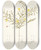 Triptych art skateboard deck of Nikolaus Joseph Freiherr Von Jacquin Ipomoea Angustifolia by Nikolaus Joseph Freiherr Von Jacquin (1727-1817)