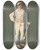 Triptych art skateboard deck of Pipein Gamba Birocciaio by Pipein Gamba (1868-1954)