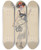 Triptych art skateboard deck of Will R Barnes Ladyinwaiting_4 by Will R Barnes (1939)