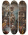 Triptych art skateboard deck of Sebastiano Ricci Glory Of The Virgin With The Archangel Gabriel And Saints Eusebius Roch And Sebastian by Sebastiano Ricci (1659-1734)
