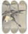 Triptych art skateboard deck of Ohara Koson Geese At Full Moon_2 by Ohara Koson (1877-1945)
