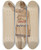 Triptych art skateboard deck of Clarence W Dawson Cigar Store Indian by Clarence W Dawson