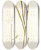 Triptych art skateboard deck of Nikolaus Joseph Freiherr Von Jacquin Ixia Leucantha by Nikolaus Joseph Freiherr Von Jacquin (1727-1817)