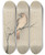 Triptych art skateboard deck of Ohara Koson Japanese Waxwing On Branch by Ohara Koson (1877-1945) Triptych art skateboard deck of Ohara Koson Japanese Waxwing On Branch by Ohara Koson (1877-1945)