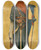 Triptych art skateboard deck of Albert Frans Lieven De Vriendt Thierry Of Alsace by Albert Frans Lieven De Vriendt (1843-1900)