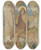 Triptych art skateboard deck of Eduard Von Steinle John The Baptist In The Wilderness by Eduard Von Steinle (1810-1886)
