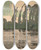 Triptych art skateboard deck of Jan Stanislawski Topole by Jan Stanislawski (1860-1907)