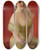 Triptych art skateboard deck of Jzef Mcinakrzesz Portrait Of A Lady by Jzef Mcina-Krzesz (1860-1934)